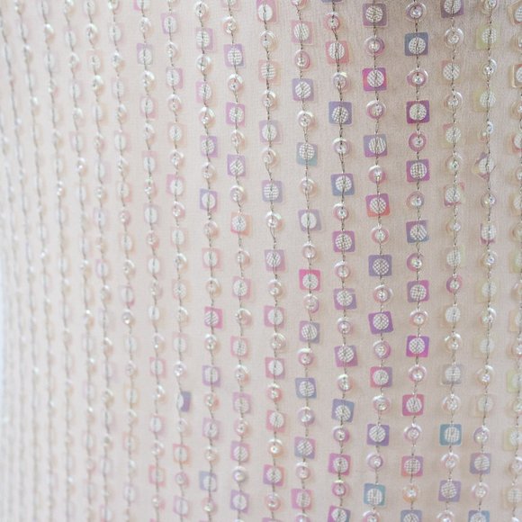 SOLD Dress Vintage 90s Genny Prada 4 Silk Hologram Sequin Formal Wedding Gown - Picture 3 of 15